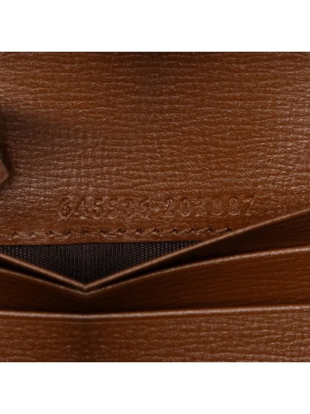 Gucci GG Supreme Jackie Bifold Wallet Compact Beige Brown Leather - Picture 6 of 7